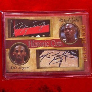 Michael Jordan Kobe Bryant Facsimilie Autograph Card